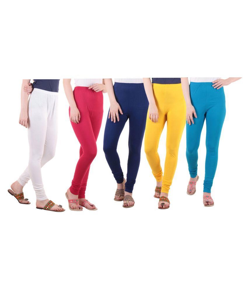     			Diaz Cotton Lycra Pack of 5 Leggings