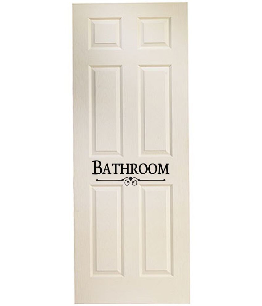     			Decor Villa Bathroom Sign Vinyl Wall Stickers