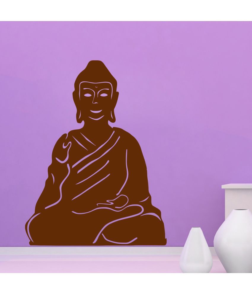     			Decor Villa Lord Buddha PVC Wall Stickers