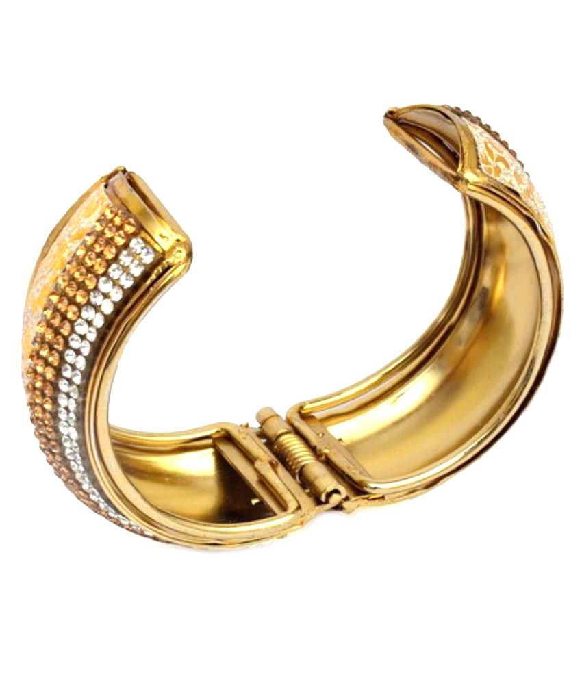 RB Jewels Golden Bracelet: Buy RB Jewels Golden Bracelet Online in ...