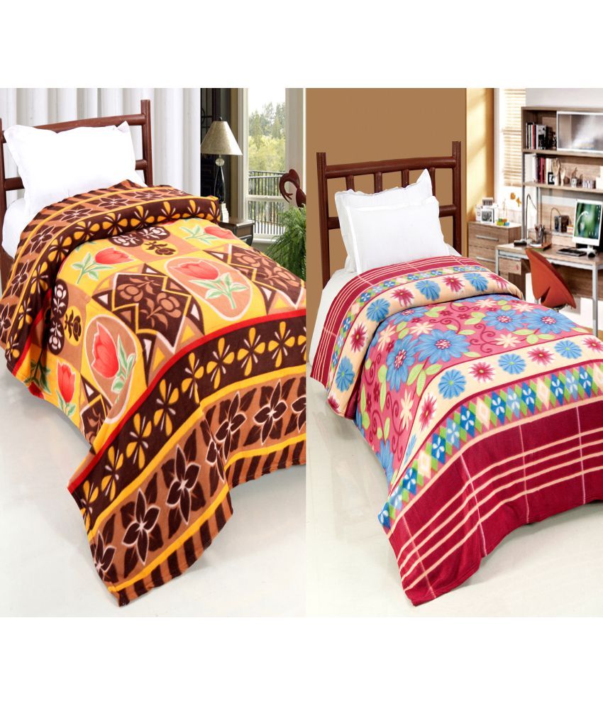 Furhome Single Polar Fleece Ethnic Blanket Buy Furhome Single Polar