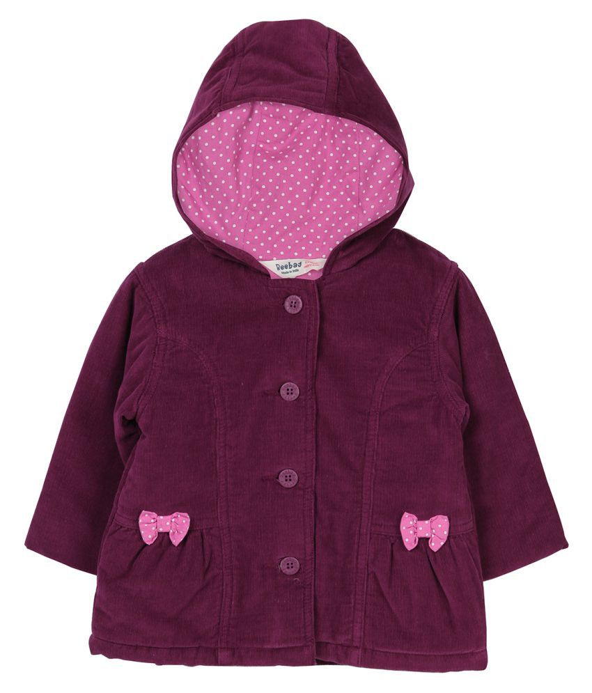     			Beebay Purple Cotton Coat