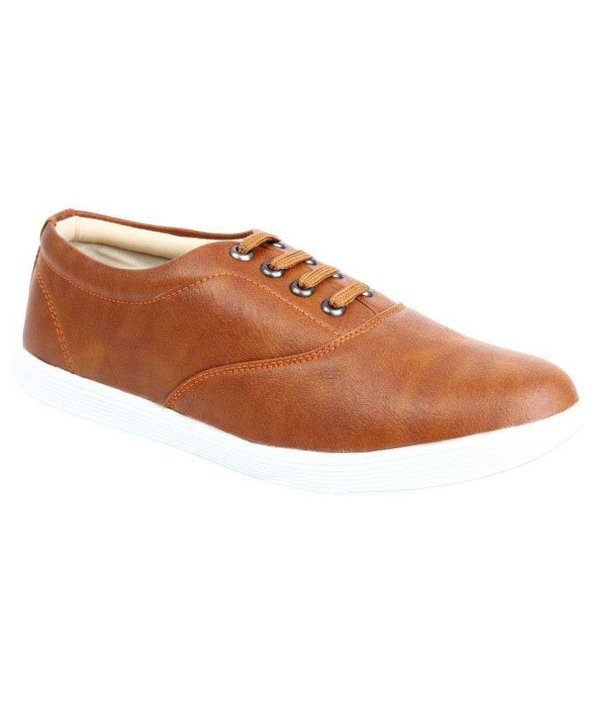 Axonza Lifestyle Tan Casual Shoes