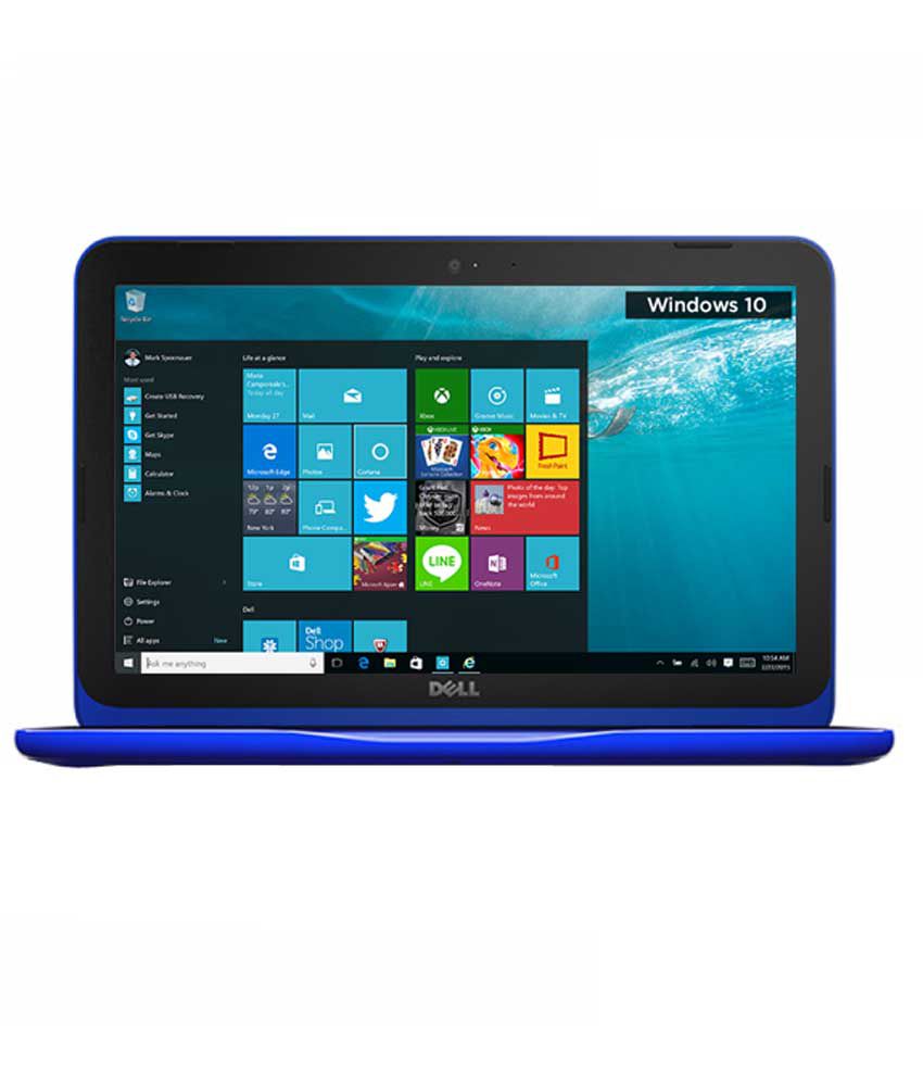     			Dell Inspiron 3162 Notebook (Intel Celeron- 2GB RAM- 32GB eMMC- 29.46 cm (11.6)- Windows 10) (Blue)