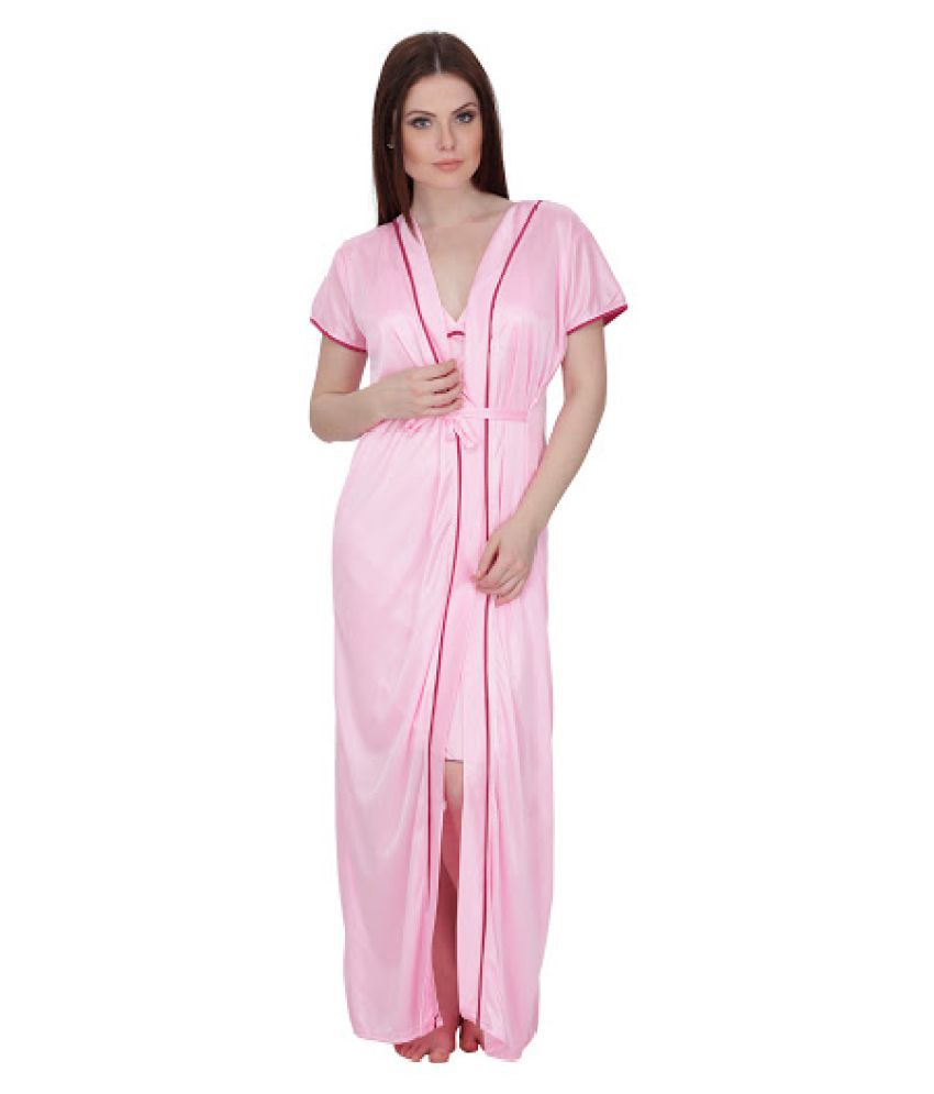 Buy Klamotten Pink Satin Robes Online at Best Prices in India - Snapdeal