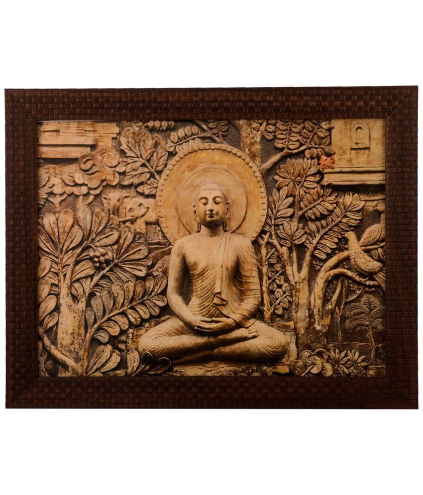     			eCraftIndia Wood Art Prints With Frame Single Piece