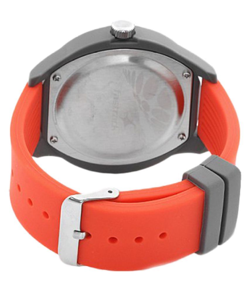 Fastrack Gray-Orange Watch For Boys & Girls (NG38003PP08) Price in