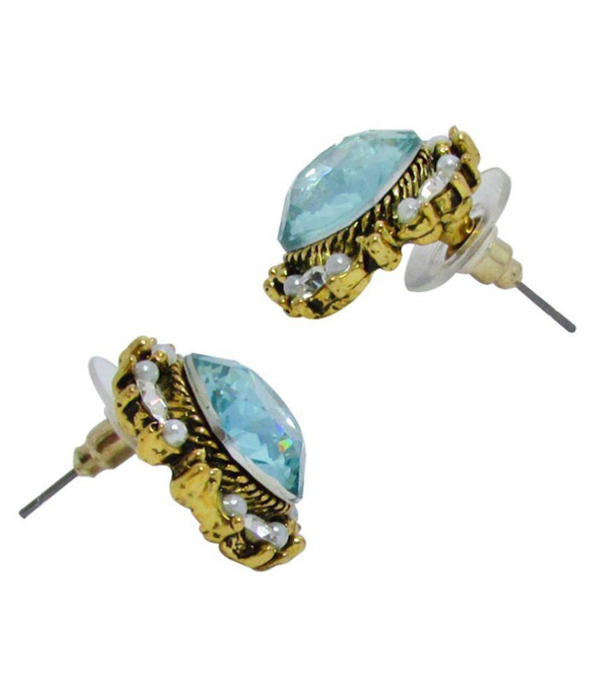 Jewelz Blue Stud Earrings - Buy Jewelz Blue Stud Earrings Online at ...