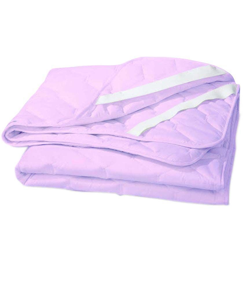 Cloth Fusion Elastic Strap Purple Cotton Mattress Protector Buy Cloth