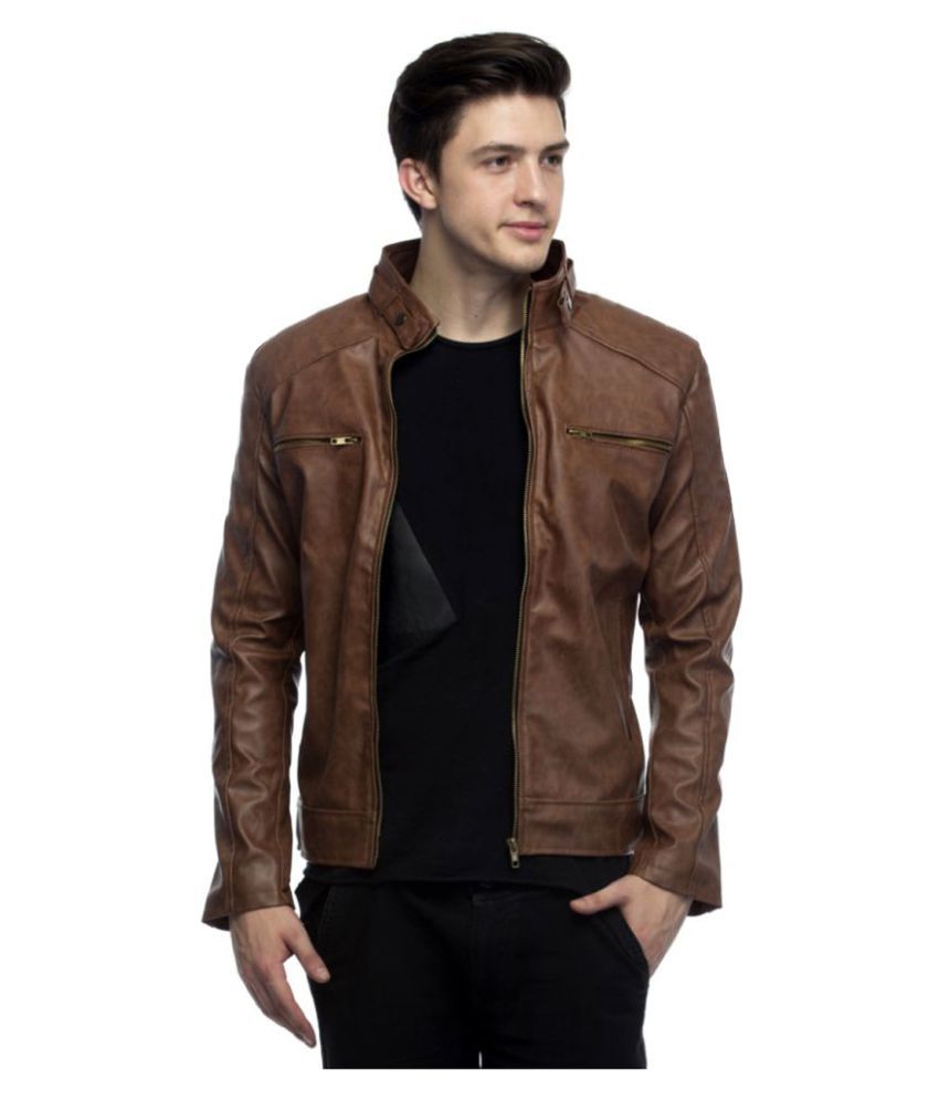 Brown Leather Biker Jacket India Modern Fashion Photo Blog Brown Leather Biker Jacket India