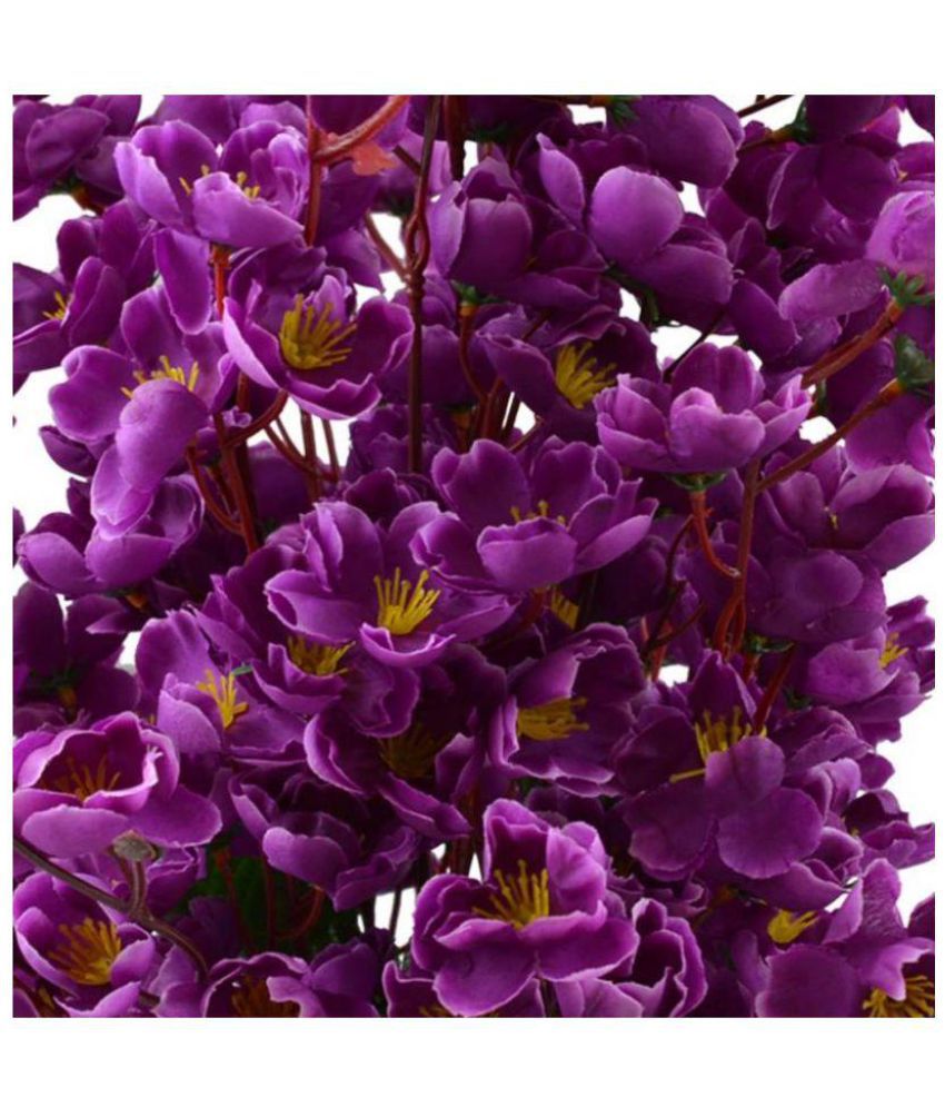fake purple flowers