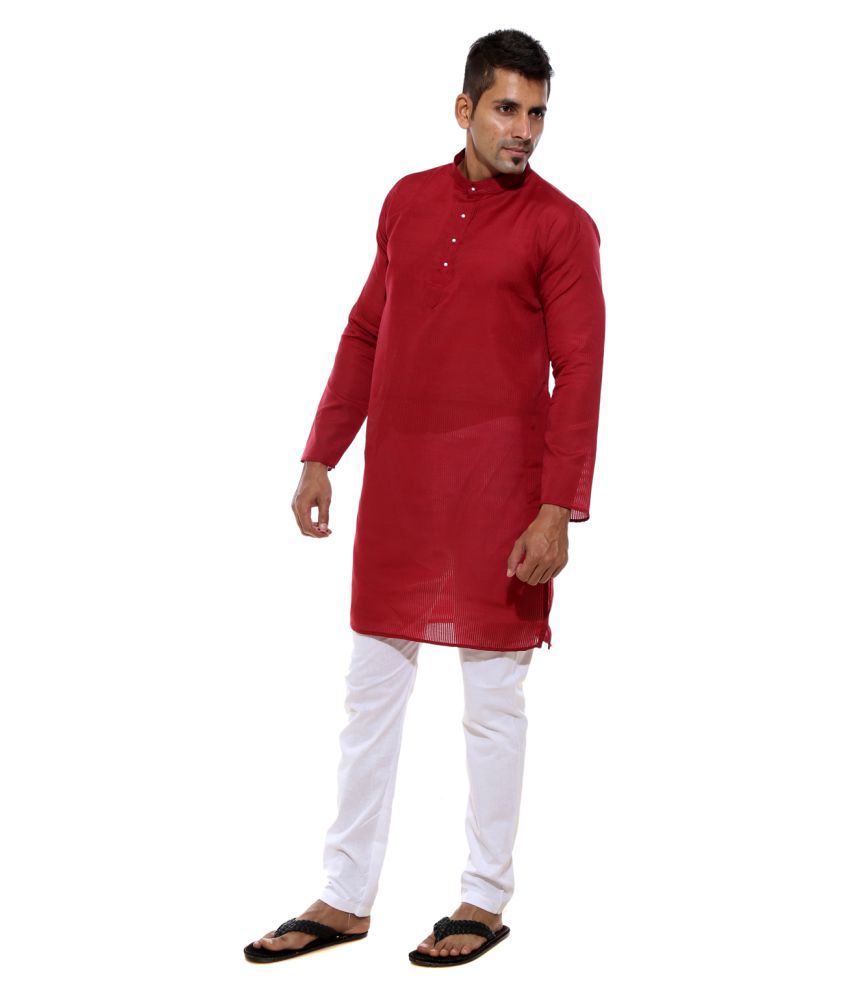 red kurta black pant