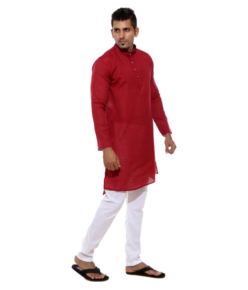 red kurta black pant