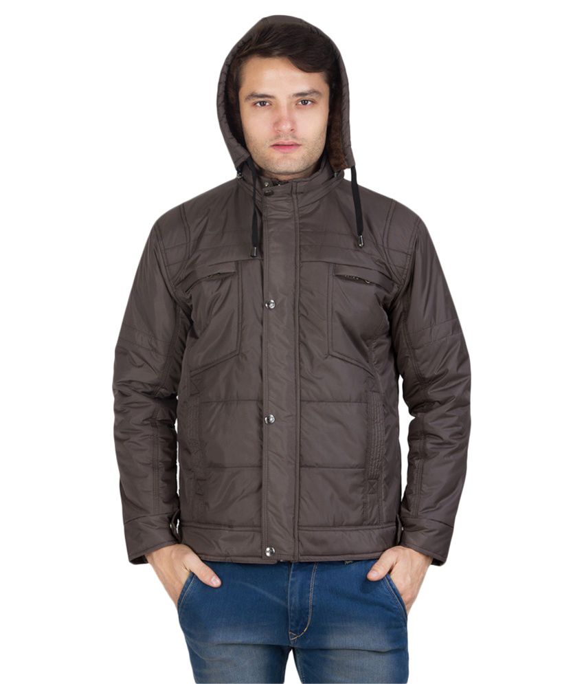 Burdy Brown Quilted & Bomber Jacket - Buy Burdy Brown Quilted & Bomber ...