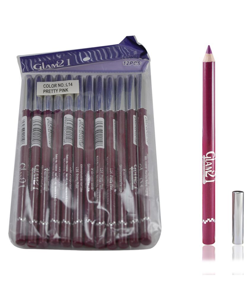 GLAM 21 Pencil Eyeliner Pink 12 gm Buy GLAM 21 Pencil Eyeliner Pink 12