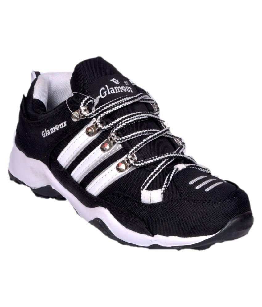 Glamour Black Running Shoes Buy Glamour Black Running Shoes Online at