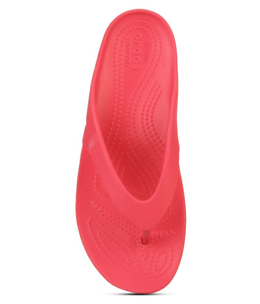 pink slipper crocs