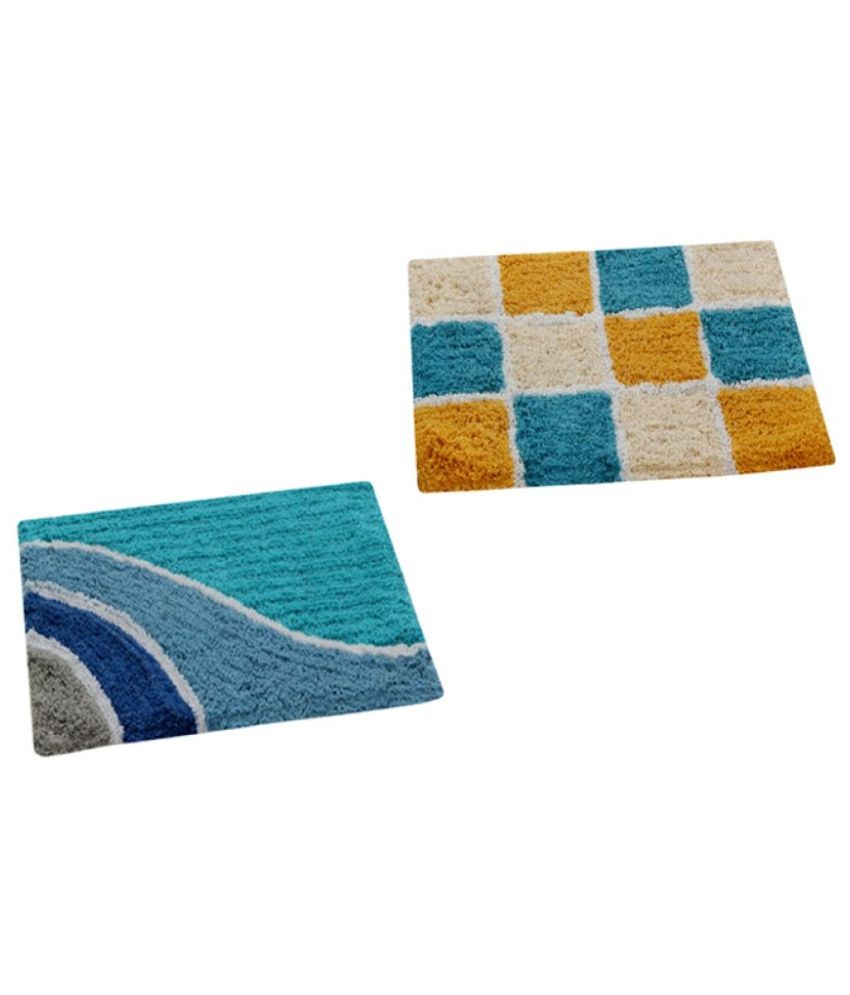     			Aazeem Multi Set of 2 Anti-skid Door Mat