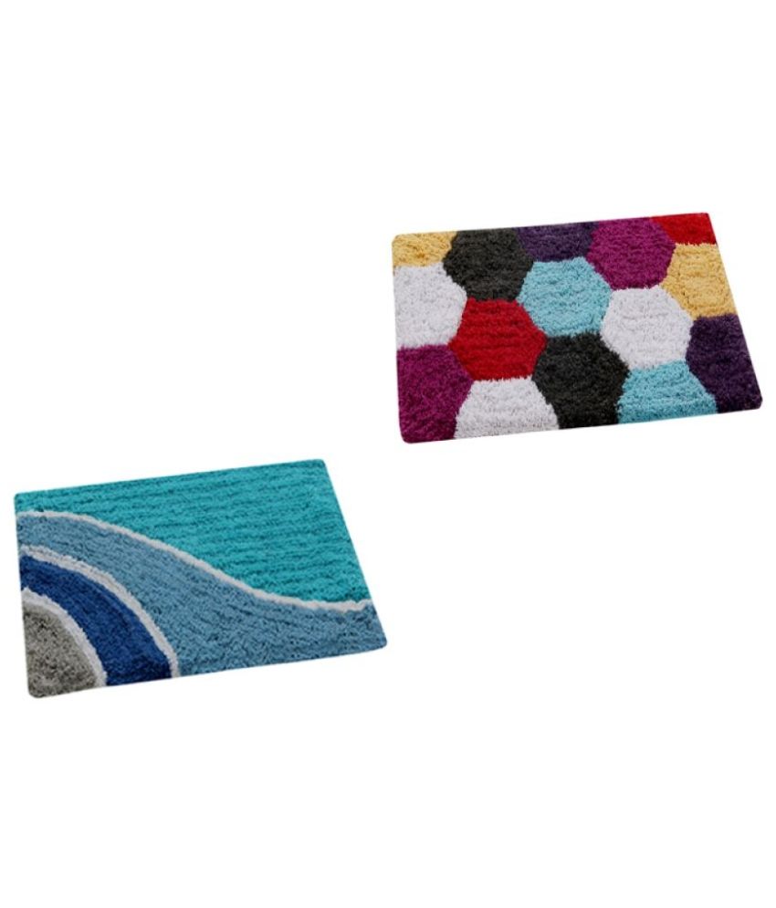     			Aazeem Multi Set of 2 Anti-skid Door Mat