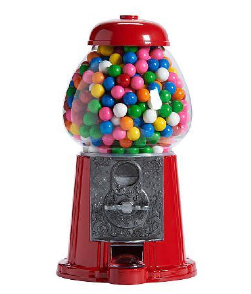 Carousel Classic Gumball Machine Bank, 12" tall Die cast Metal Glass