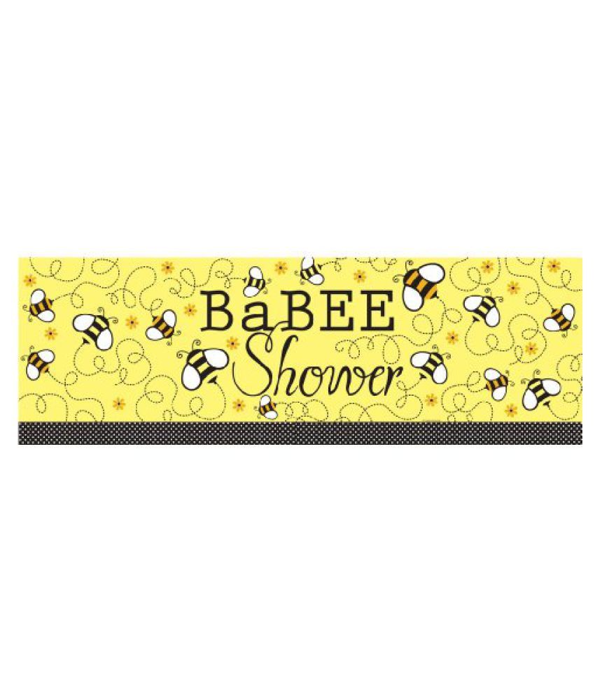 Creative Converting Baby Shower Buzz Giant Party Banner 60 Inch