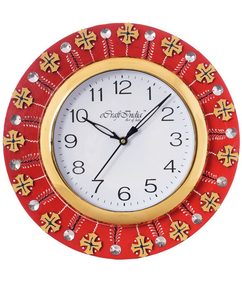 EcraftIndia Circular Analog Wall Clock Buy EcraftIndia Circular