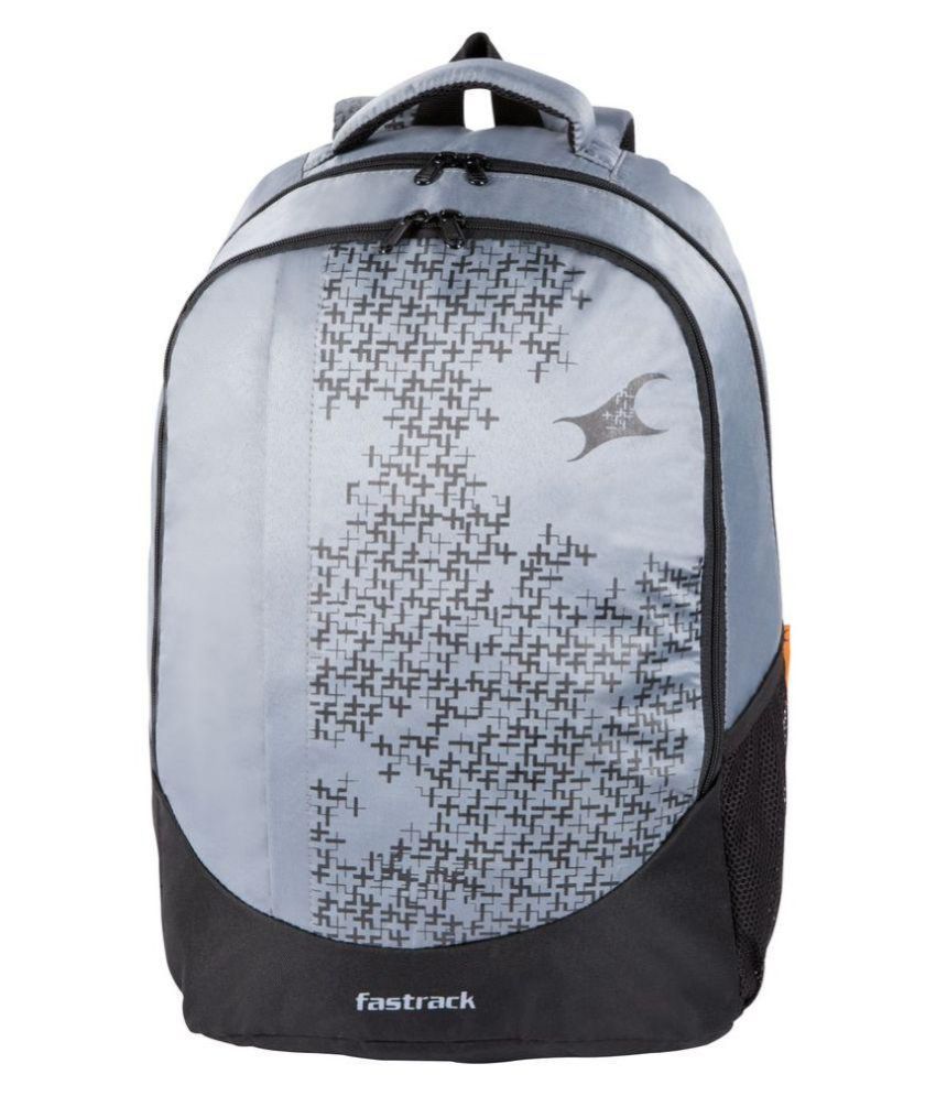 fastrack grey backpack