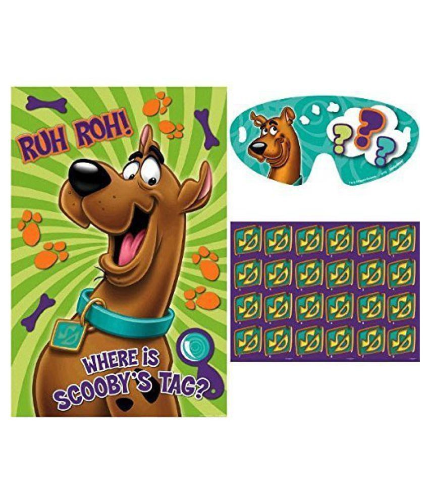 Scooby Doo Party Game Pin The Dog Tag on Scooby - Buy Scooby Doo Party ...