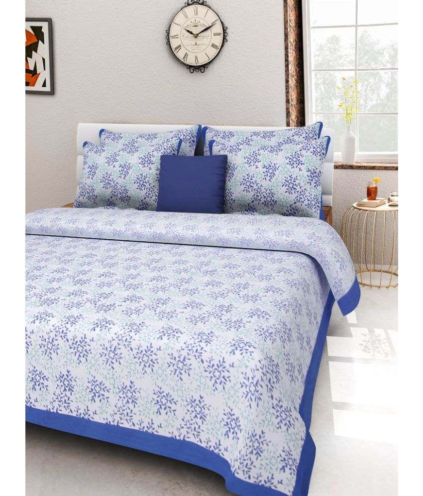     			UniqChoice Double Cotton Floral Bed Sheet