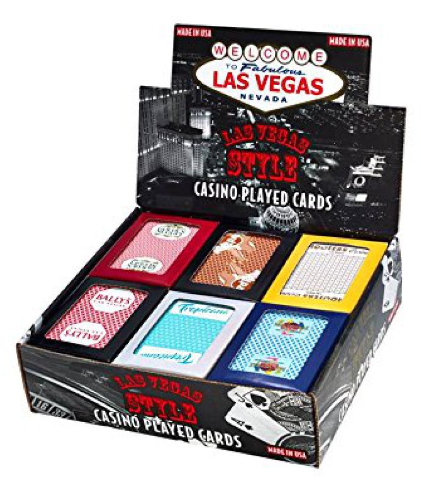 Las Vegas Style Casino Played Cards Assorted Colors And Styles (1 Pack