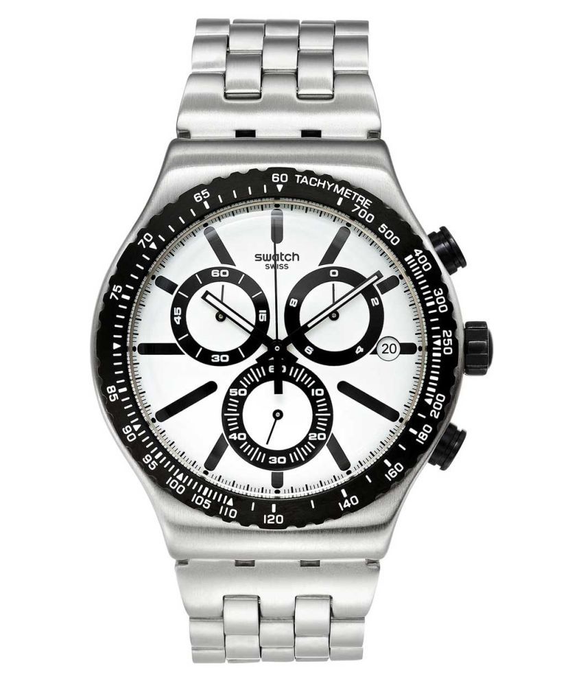 Swatch Silver Chronograph Watch - Buy Swatch Silver ...

