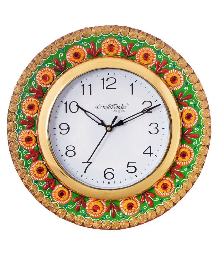     			eCraftIndia Circular Analog Wall Clock -