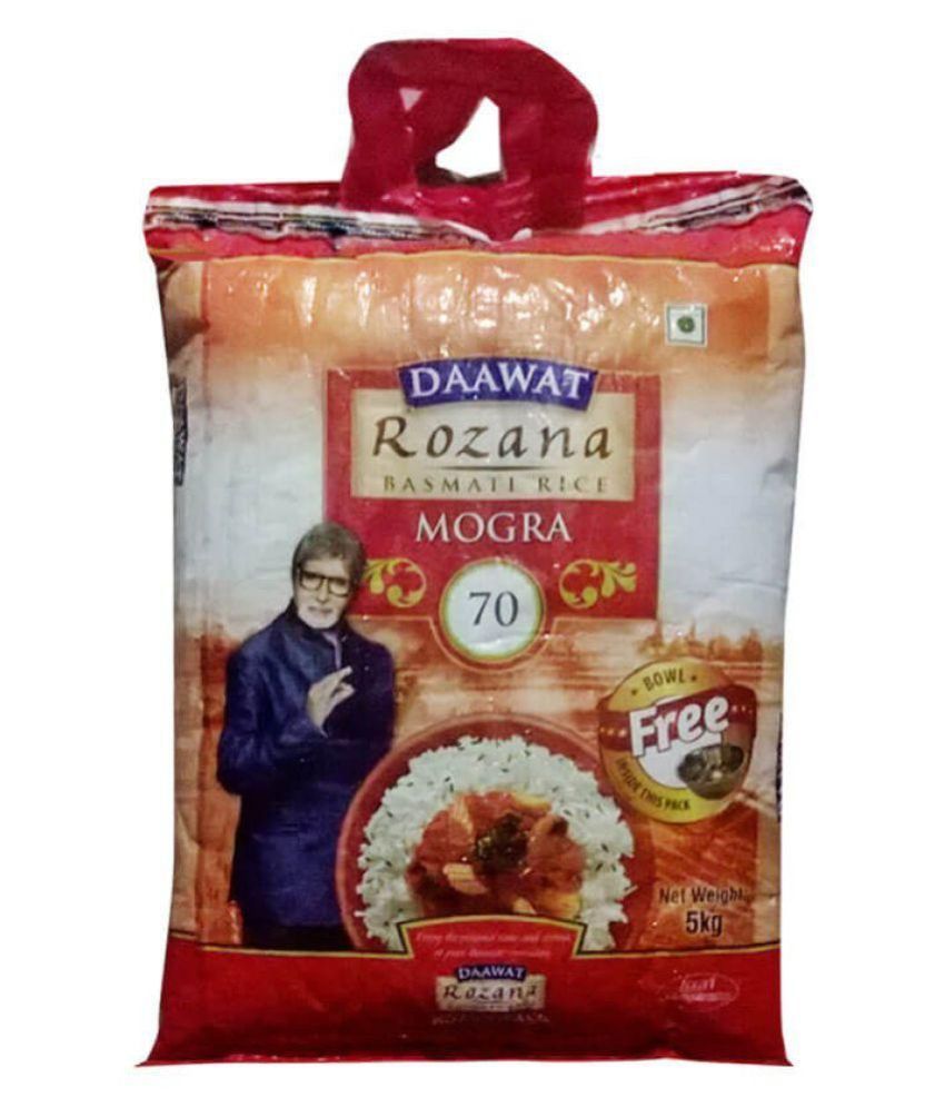 Daawat Polished Rozana Mogra Rice 5 kg: Buy Daawat ...