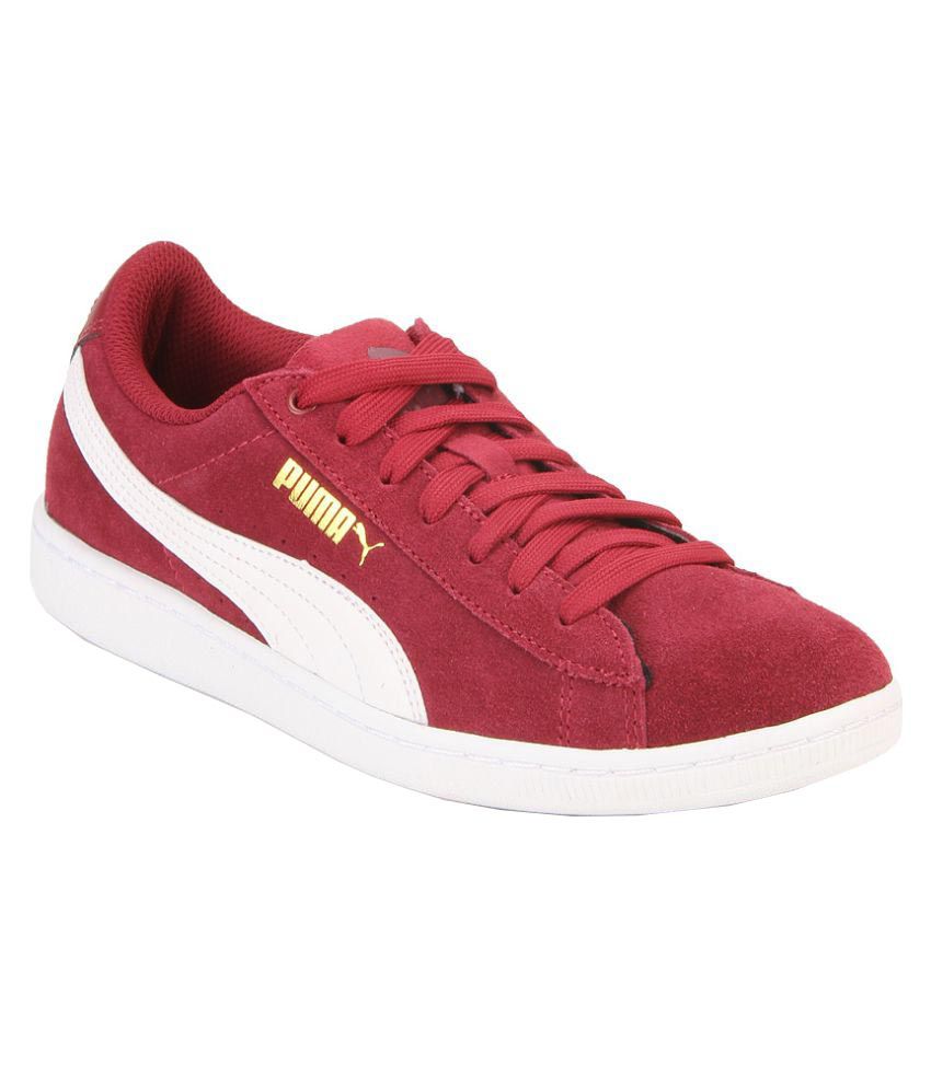puma red sneakers