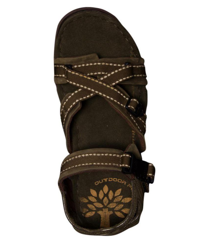 woodland olive floater sandals