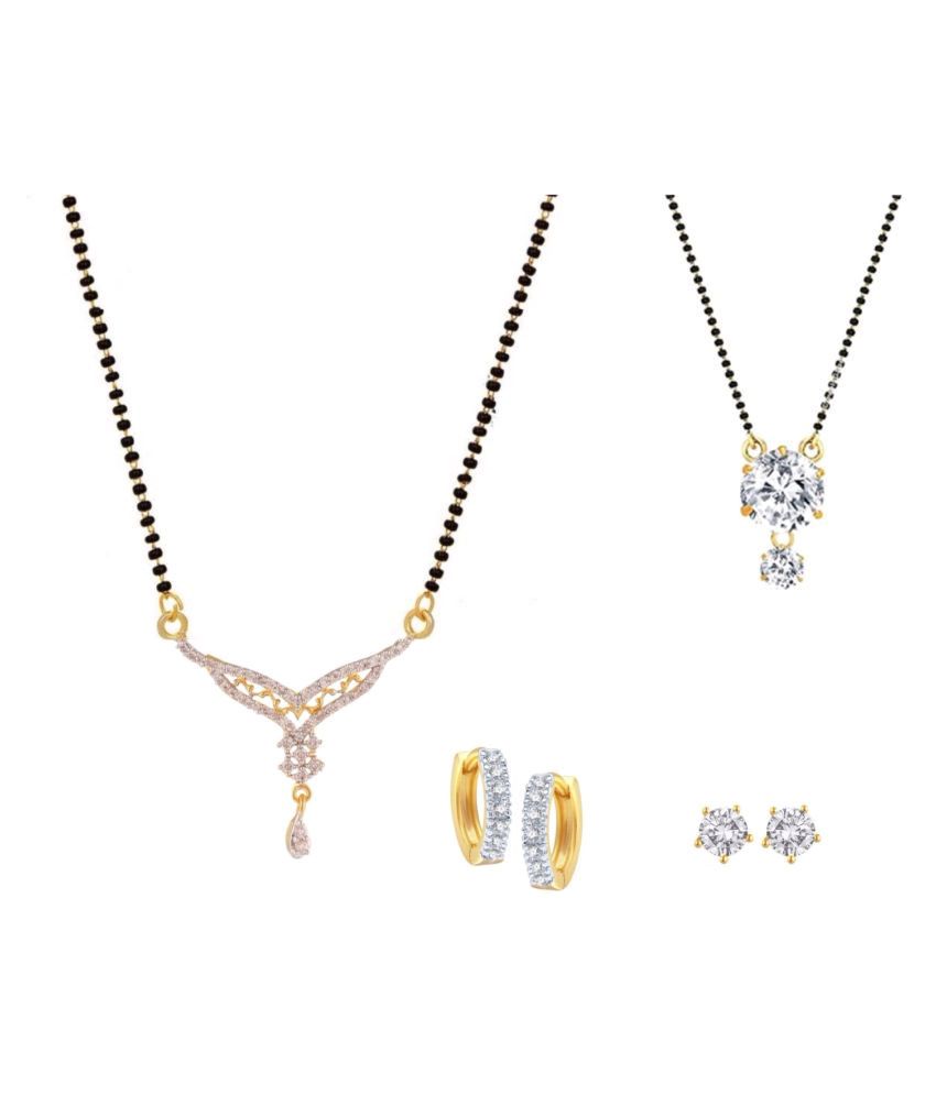 Mangalsutra with earrings online Clearance