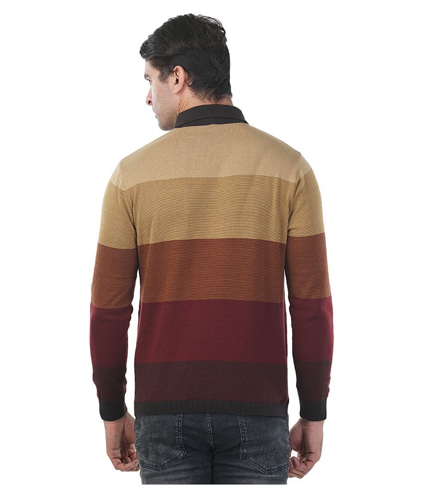 Kalt Brown Spread Collar Sweater Buy Kalt Brown Spread Collar Sweater