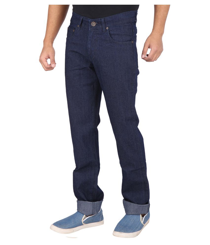Wabba Dark Blue Regular Fit Jeans - Buy Wabba Dark Blue Regular Fit ...