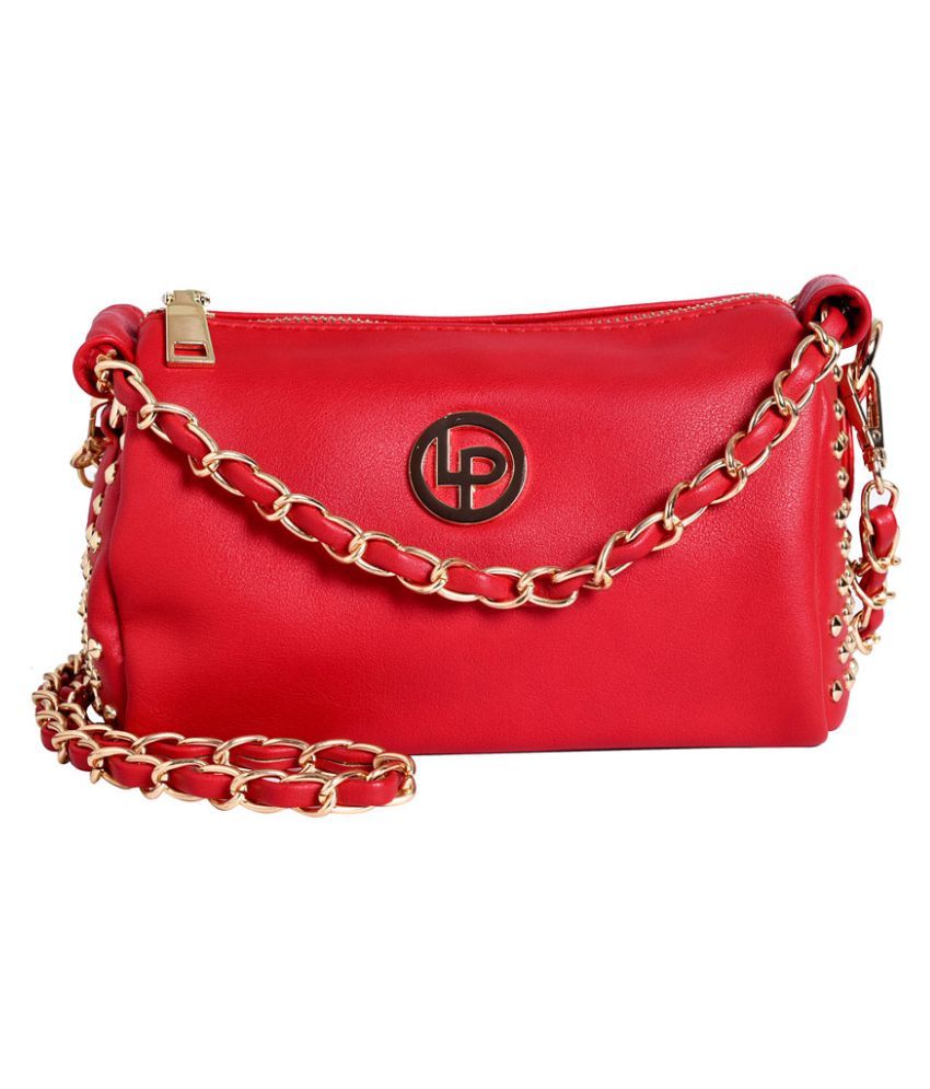 lino perros red handbag