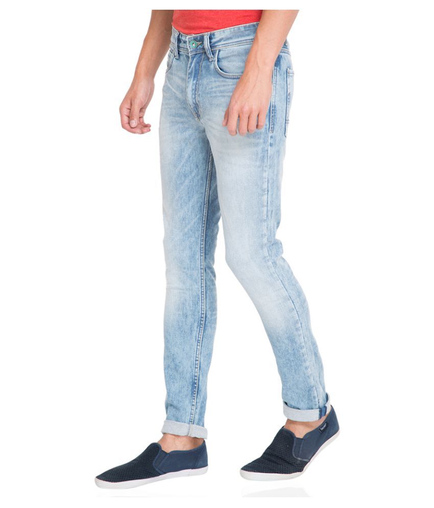 light blue slim jeans