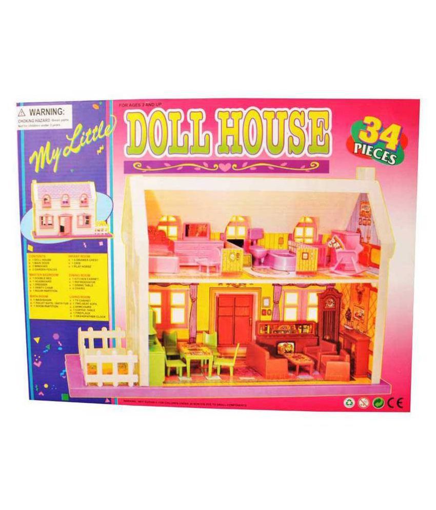Scrazy Multicolour Plastic Doll House Buy Scrazy
