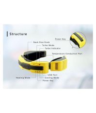 Doel 0.75 Ton 1 Star Wearable Electric Scarf (WARM/COOL) Personal AC Portable Air Conditioner Yellow