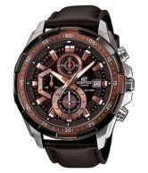 Brown Leather Strap Chronograph Watch 
