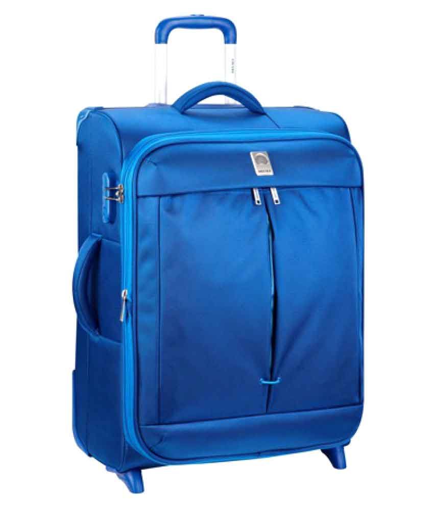 delsey luggage light blue