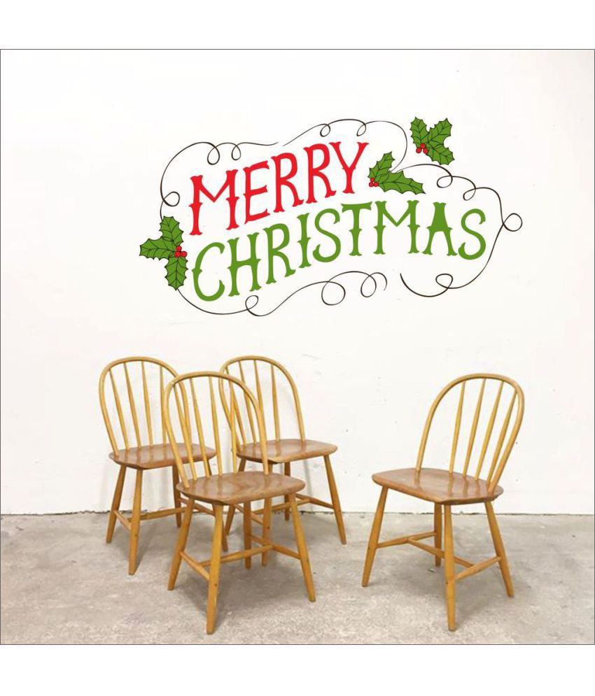     			Decor Villa Merry Christmas Vinyl Wall Stickers