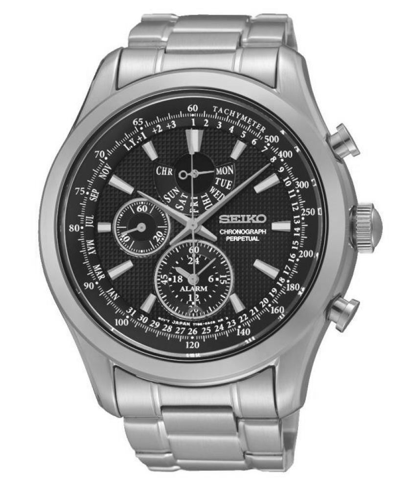 Seiko Silver Stainless Steel Chronograph Watch - Buy Seiko Silver Stainless Steel Chronograph 