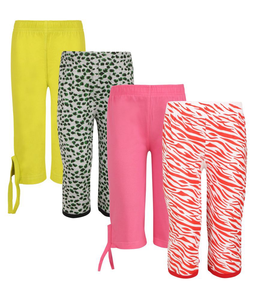     			Sini Mini Yellow, Pink, Red & Grey Capri Pack of 4