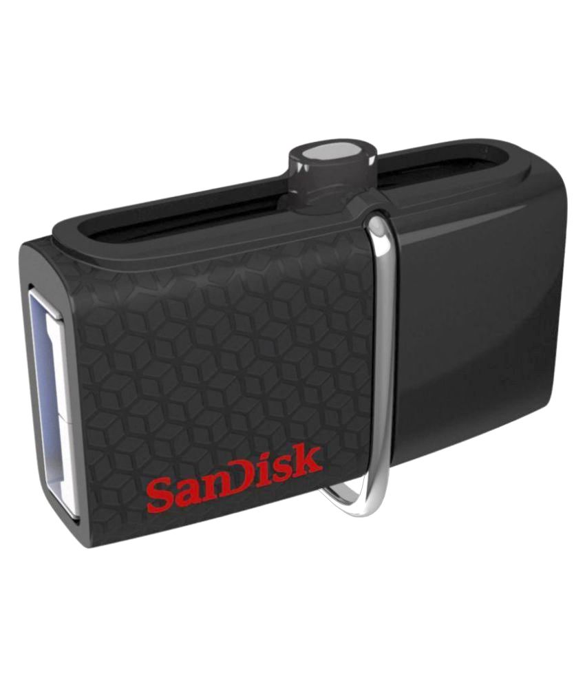 SanDisk SDDD2-064G-I35 64GB USB 3.0 OTG Pendrive Black
