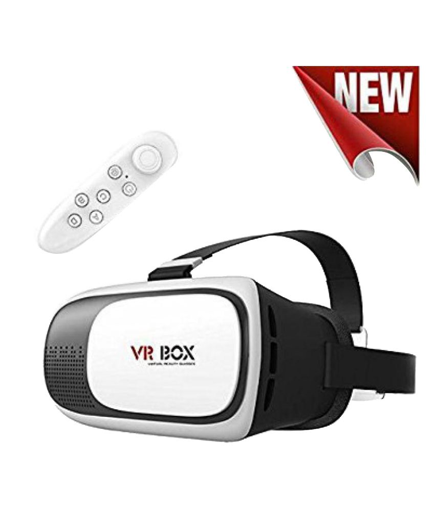     			VR BOX Virtual Reality (VR BOX) 2.0 Version VR 3D Glasses with Bluetooth Remote  (Smart Glasses)