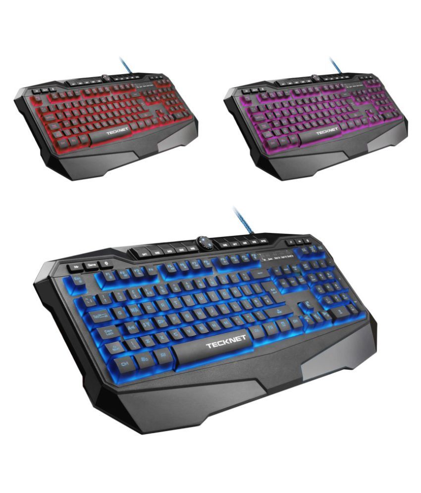 Buy Tecknet X702 Gryphon Illuminated Programmable Gaming Keyboard